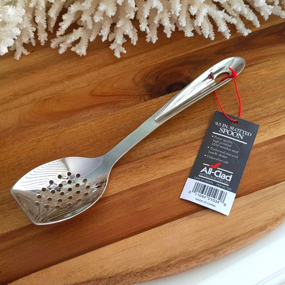 All-clad 🔥NWT🔥 slotted serving spoons ❤️ NEVER USED! Still has tags! A+ - Picture 2 of 8